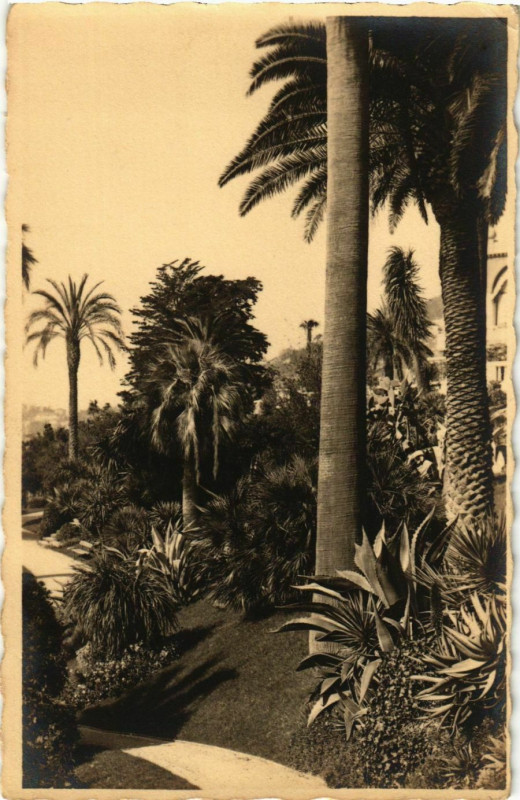Carte postale ancienne Jardins France