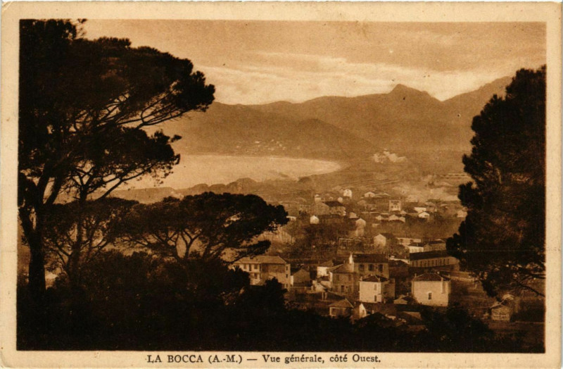 Carte postale ancienne La Bocca- Vue generale France
