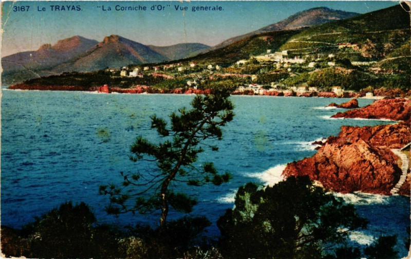 Carte postale ancienne La Corniche d'Or, vue generale France