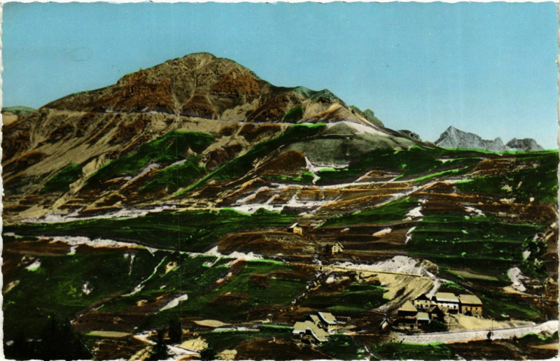Carte postale ancienne Bousieyas- Le Hameau et la Cime de Pelouse France