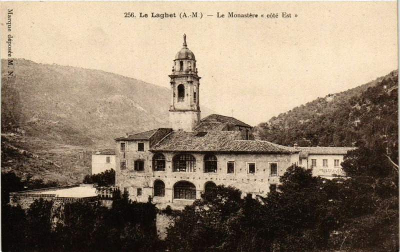 Carte postale ancienne Laghet- Le Monastere France