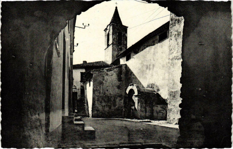 Carte postale ancienne Sainte Agnes- Eglise France à Sainte-Agnès