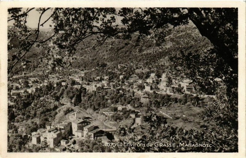 Carte postale ancienne Environs de Grasse-Magagnosc France à Grasse