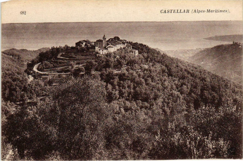 Carte postale ancienne Castellar- France à Castellar