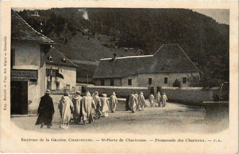 Carte postale ancienne La Grande-Chartreuse - Env. - Saint-Pierre de Chartreuse - Scene à Saint-Pierre-de-Chartreuse