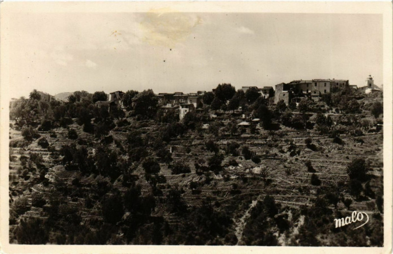 Carte postale ancienne Castellar- vue generale France à Castellar