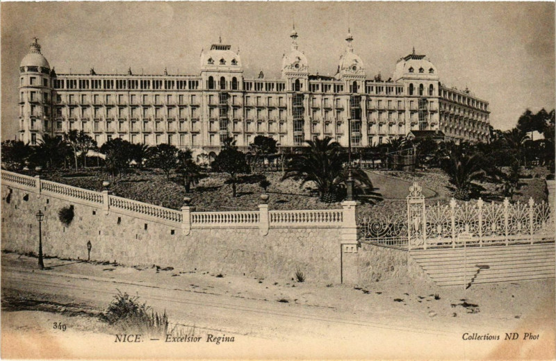 Carte postale ancienne Nice- Excelsior Regina France à Nice