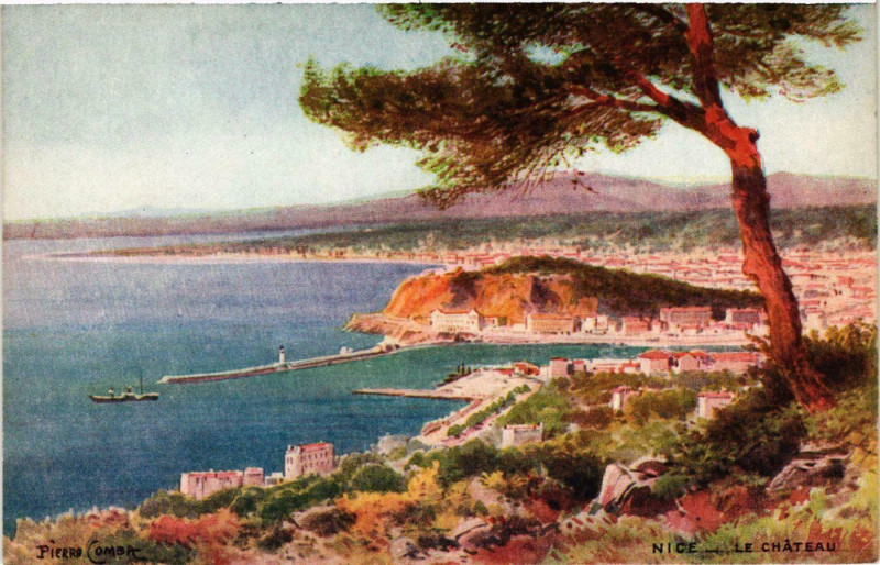 Carte postale ancienne Nice- Le Chateau France à Nice