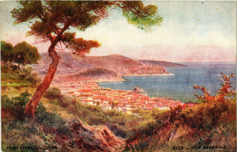 Carte postale ancienne Nice- vue generale France à Nice