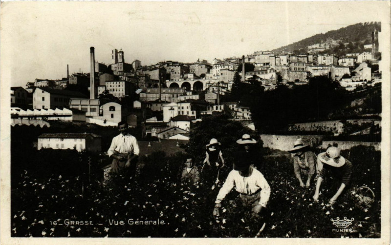 Carte postale ancienne Grasse- vue generale France à Grasse