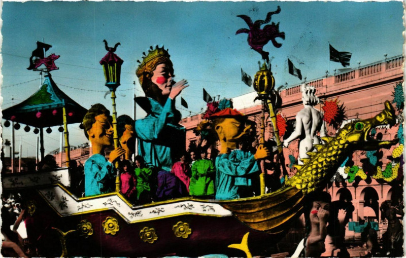 Carte postale ancienne Nice- Carnaval France à Nice