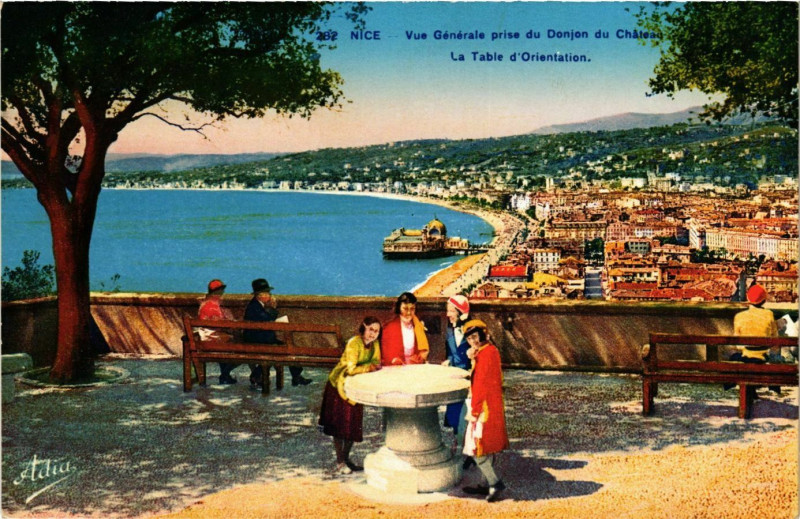 Carte postale ancienne Nice- vue generale France à Nice
