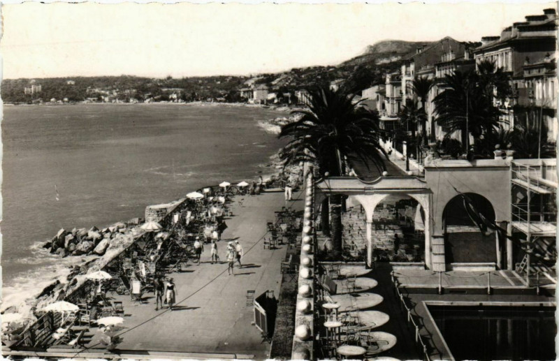 Carte postale ancienne Menton- La Promenade du Casino France à Menton