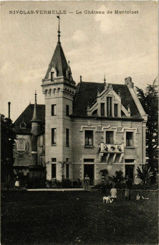 Carte postale ancienne Nivolas-Vermelle - Le Chateau de Montcizet France à Nivolas-Vermelle