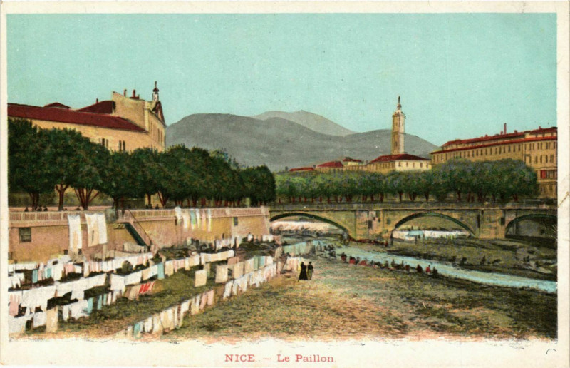 Carte postale ancienne Nice- Le Paillon France à Nice