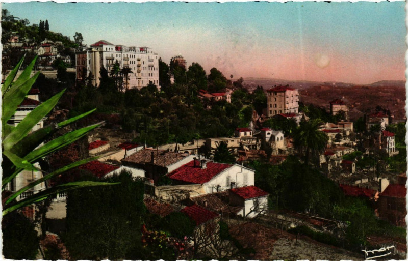 Carte postale ancienne Grasse- vue sur les Hotels France à Grasse