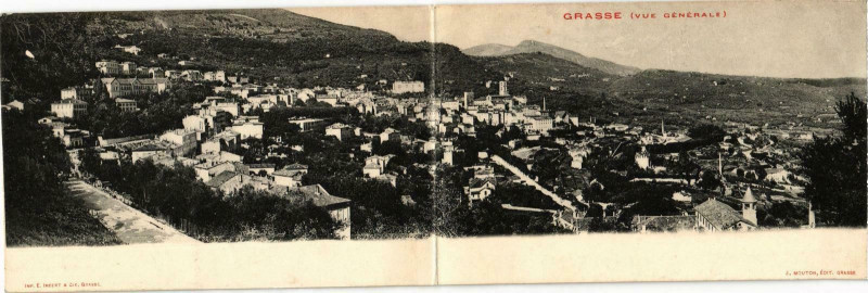 Carte postale ancienne Grasse- vue generale France à Grasse