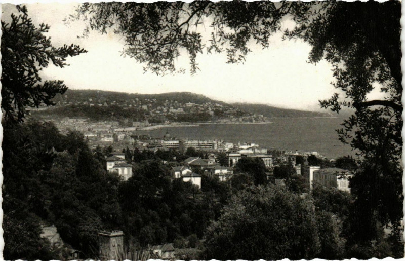 Carte postale ancienne Nice- vue prise de Bellett France à Nice