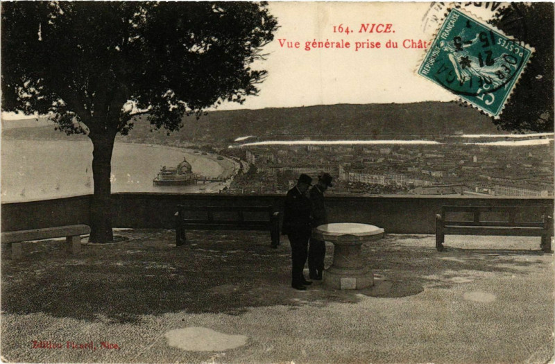 Carte postale ancienne Nice- vue generale France à Nice