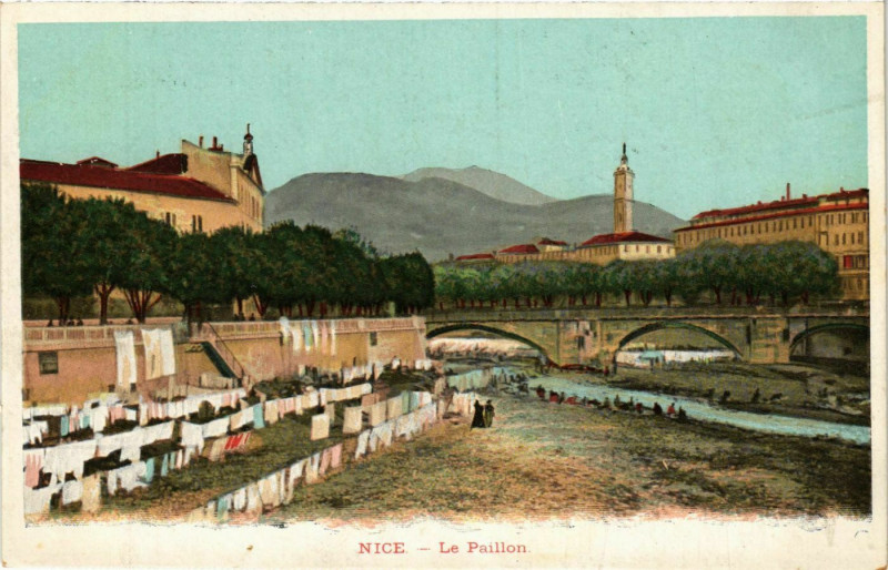 Carte postale ancienne Nice- Le Paillon France à Nice