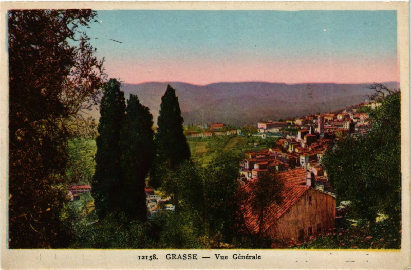 Carte postale ancienne Grasse- vue generale France à Grasse