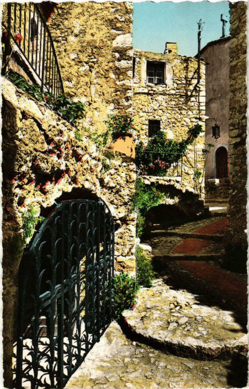Carte postale ancienne Eze- Le Palais du Prince de Suede France à Èze