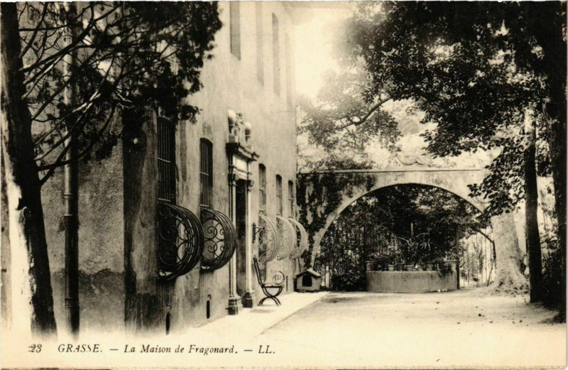 Carte postale ancienne Grasse- La Maison de Fragonard France à Grasse