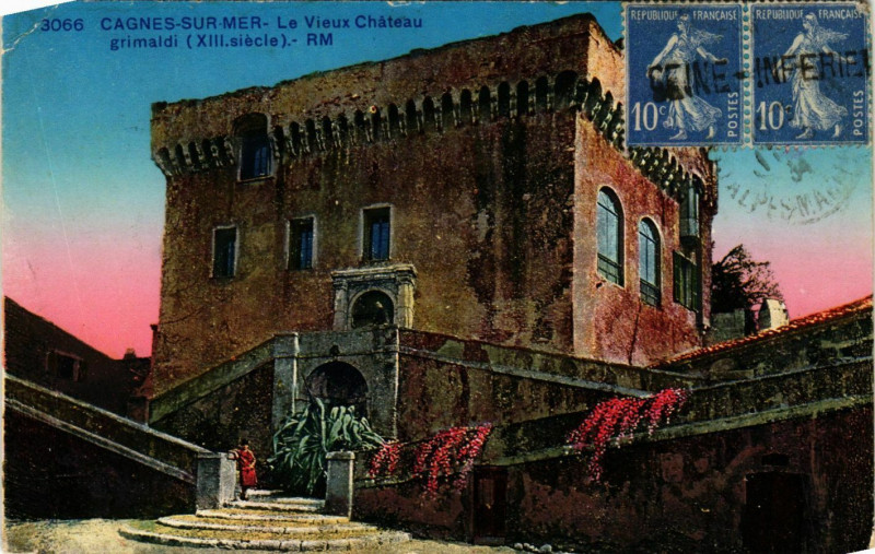 Carte postale ancienne Cagnes sur Mer- Le vieux Chateau Grimaldi France à Cagnes-sur-Mer