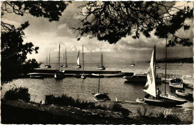 Carte postale ancienne Cannes- Esterel vu des Iles de Lerins France à Cannes