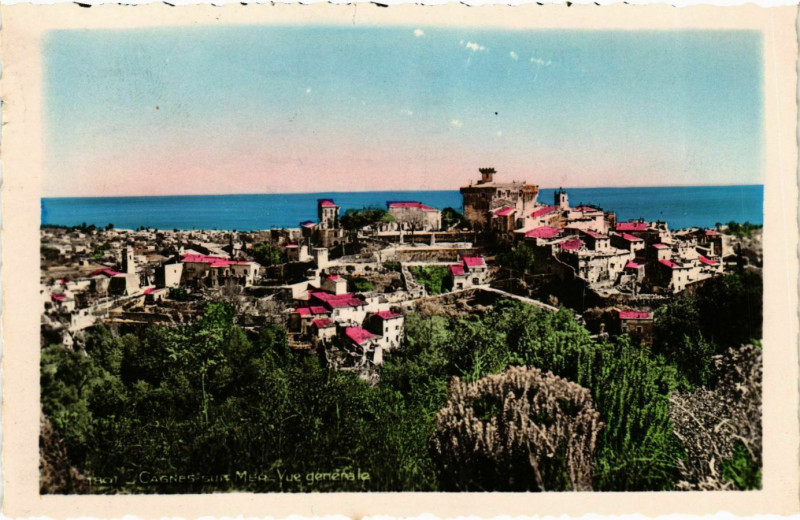 Carte postale ancienne Cagnes sur Mer- Vue generale France à Cagnes-sur-Mer