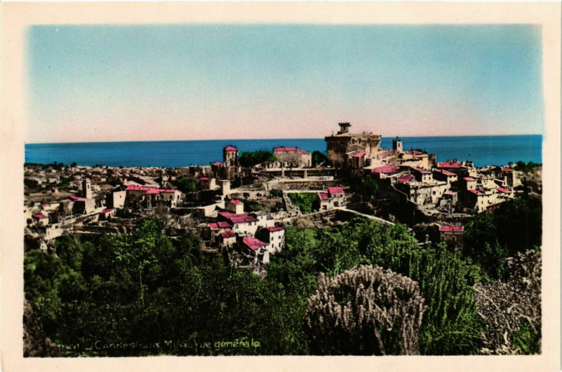 Carte postale ancienne Cagnes sur Mer- Vue generale France à Cagnes-sur-Mer