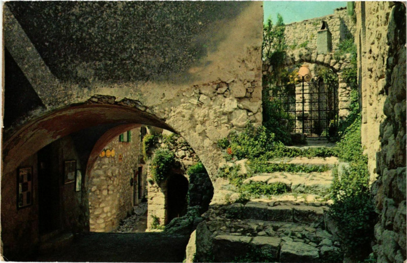 Carte postale ancienne Eze- France à Èze