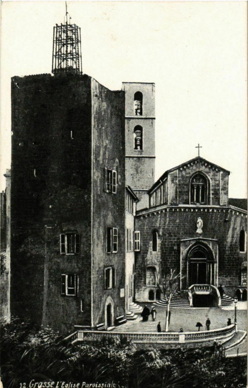 Carte postale ancienne Grasse- Eglise Paroissiale France à Grasse