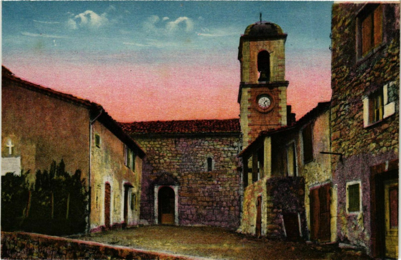 Carte postale ancienne Gourdon- Eglise France à Gourdon