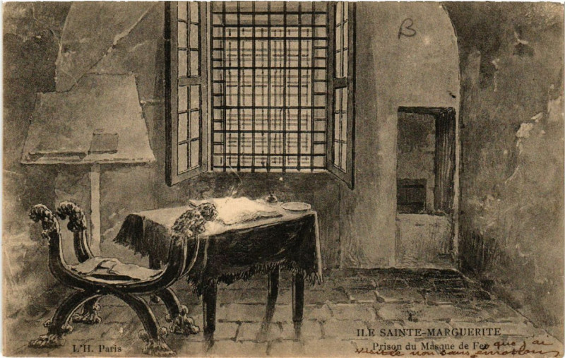 Carte postale ancienne Ile Sainte-Marguerite - Prison du Masque de Fer