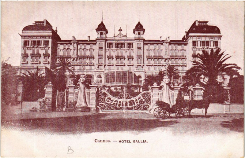Carte postale ancienne Cannes - Hotel Gallia à Cannes
