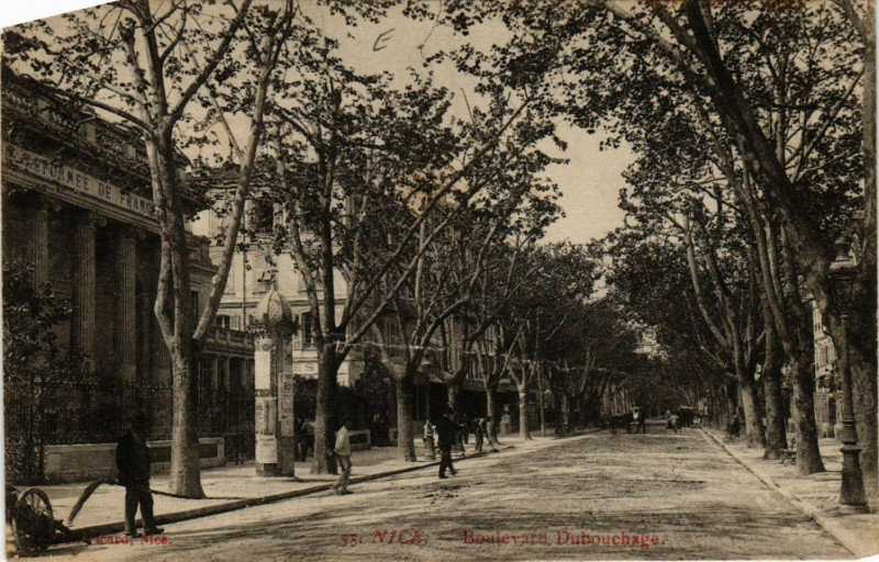 Carte postale ancienne Nice - Boulevard Dobouchage à Nice