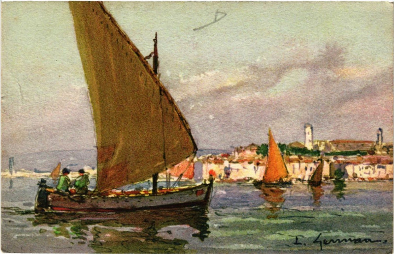 Carte postale ancienne Cannes - Scene - Vue à Cannes