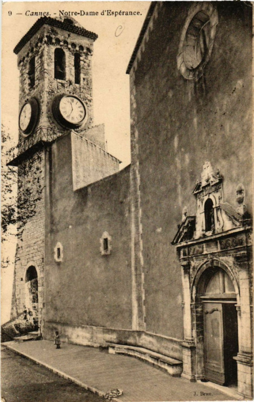 Carte postale ancienne Cannes - Notre-Dame d'Espérance à Cannes