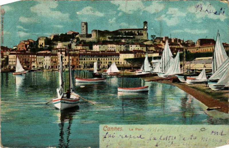 Carte postale ancienne Cannes - Le Port à Cannes