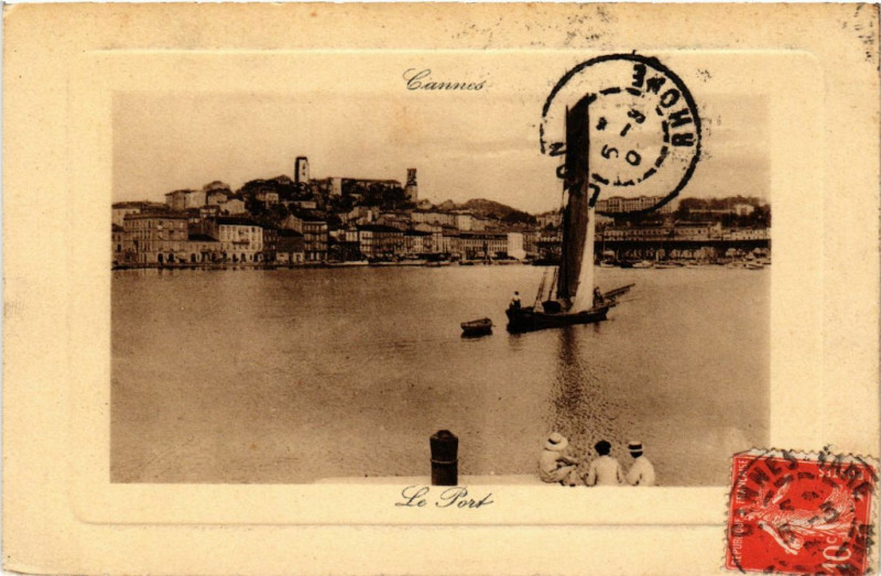 Carte postale ancienne Cannes - Le Port à Cannes