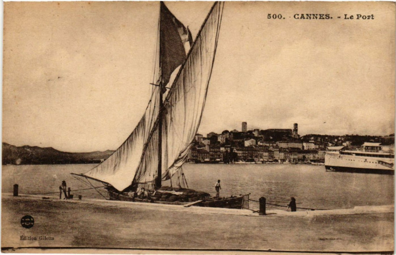 Carte postale ancienne Cannes - Le Port à Cannes