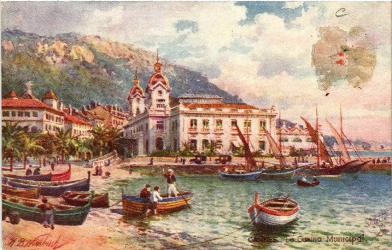 Carte postale ancienne Cannes - Le Casino Municipal à Cannes
