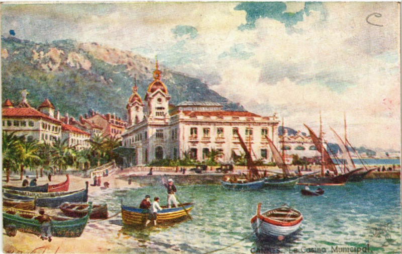 Carte postale ancienne Cannes - Le Casino Municipal à Cannes