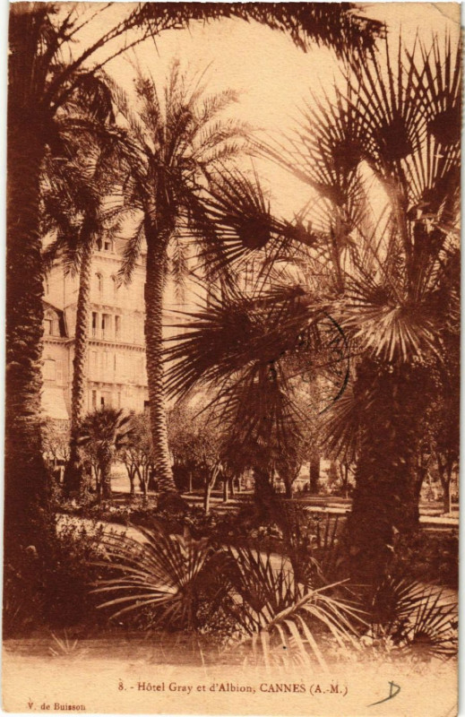 Carte postale ancienne Cannes - Hotel Gray et d'Albion à Cannes
