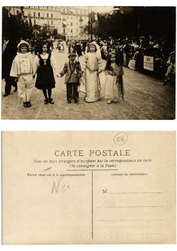 Carte postale ancienne Carnaval de Nice carte photo à Nice
