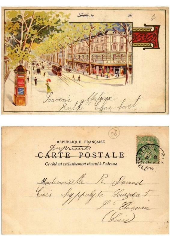 Carte postale ancienne Nice Litho à Nice