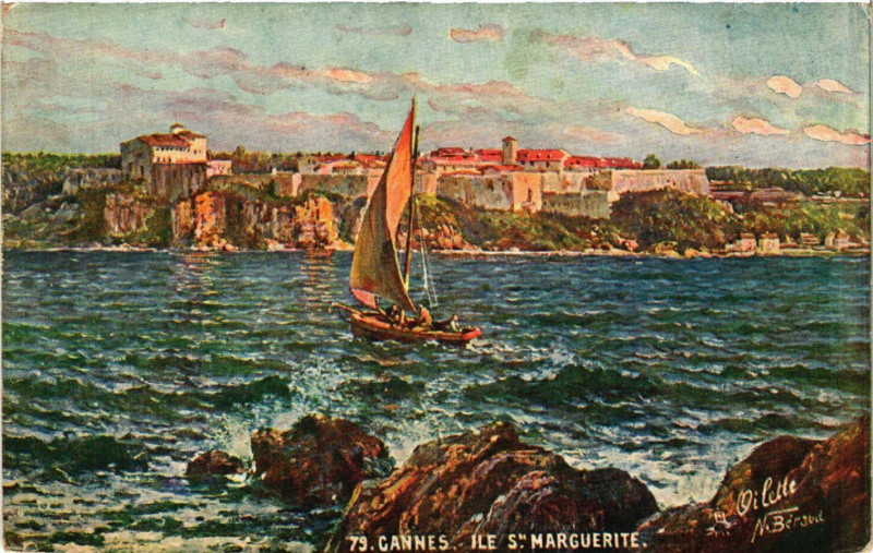 Carte postale ancienne Cannes - Ile St - Marguerite à Cannes