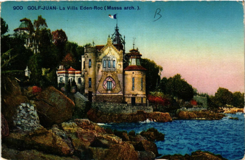Carte postale ancienne Golfe-Juan - La Villa Eden-Roc (Massa arch. )