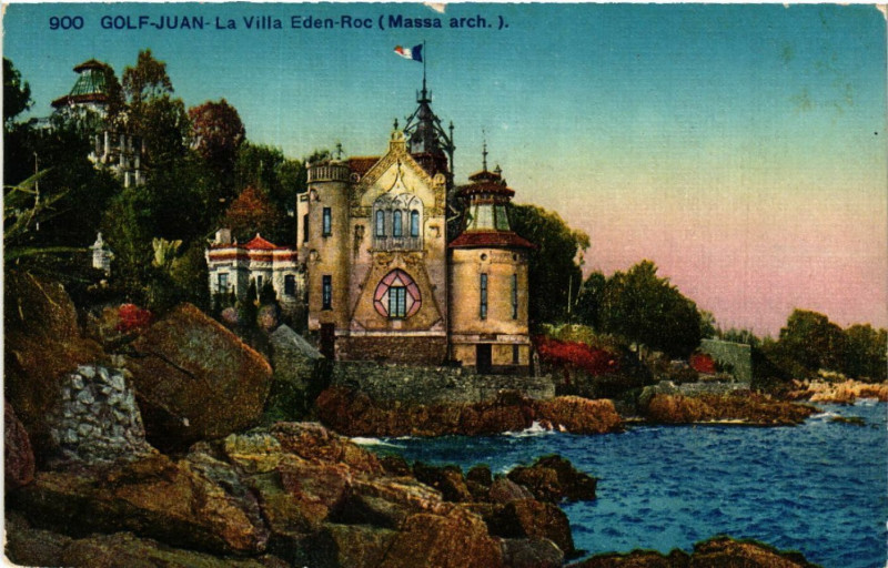 Carte postale ancienne Golfe-Juan - La Villa Eden-Roc (Massa arch. )
